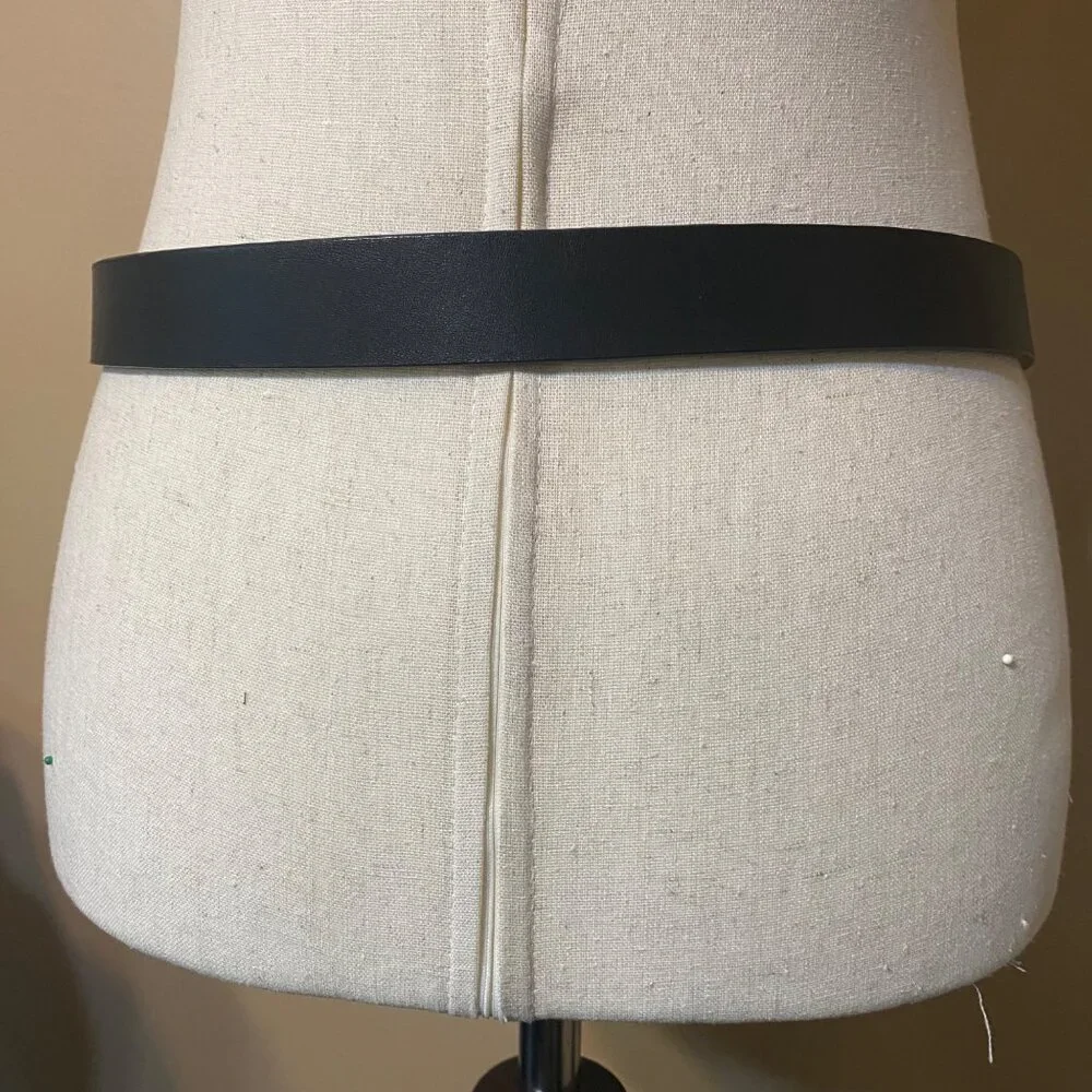 Men Genuine Leather‎ Belt Black 1.5